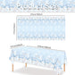 JVORFDG 3pcs Winter Woodland Tablecloth Baby Shower Table Cover Baby Its Cold Outside Theme Table Decorations Arctic Animals Pl