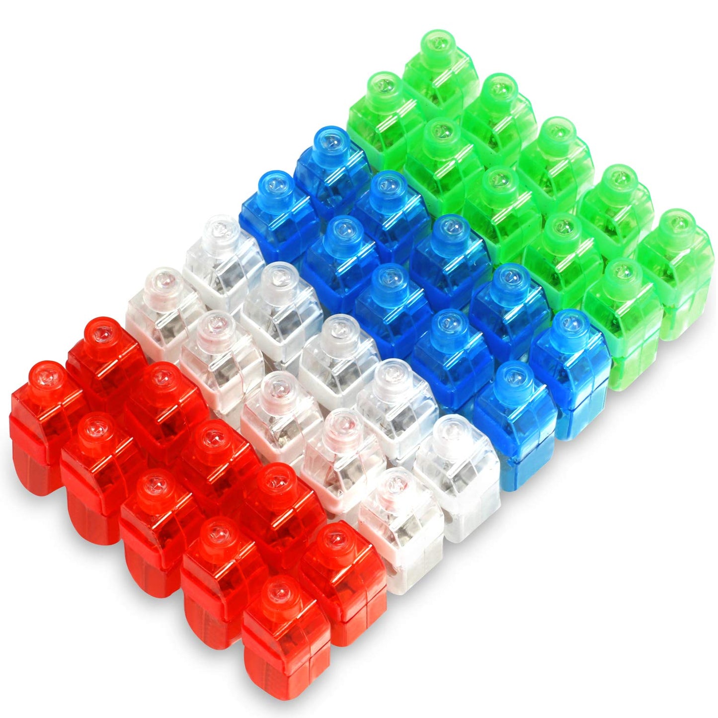 Novelty Place 40Pcs Led Party Finger Lights For Kids, Led Finger Flashlight Light Up Finger Ring Toys For Party Favor, Halloween, Raves, Concert Shows
