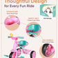KRIDDO 2 in 1 Kids Tricycles Age 18 Month to 3 Years, EVA Wheels Upgraded, Gift, Trikes for Toddlers 2 to 3 Year Old with Push H