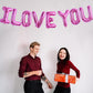 TONIFUL 16 Inch I Love You Balloons Valentines Day Decoration Letter Foil Balloons - Perfect for Romantic Valentines Day Weddin