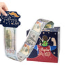 Sietdeseo Fathers Day Money Box For Cash Gift Pull, Navy Blue Money Roll Gift Box Fathers Day Gift Ideas Form Daughter Son Wife