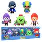 P.M.I. Brawl Stars Action Figures | All Five 4.5-Inch-Tall Collectibles | Brawl Stars Toys And Playable Mini Toys | Spike, Crow,