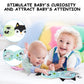HOTUT Soft Toys Baby Cloth Books, Baby Soft Books, Baby Bath Cloth Book, First Year 3D Animals Tails Crinkle Sensory Touch and F