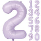 40 In Matte Purple Number Balloons Helium Foil Mylar Balloon Birthday Party Banquet Decoration Digital 2