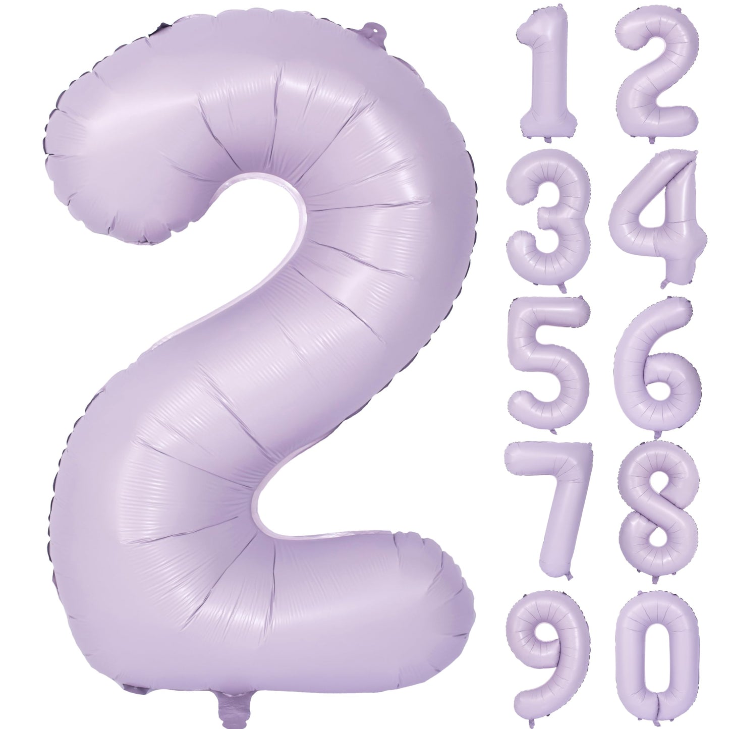 40 In Matte Purple Number Balloons Helium Foil Mylar Balloon Birthday Party Banquet Decoration Digital 2