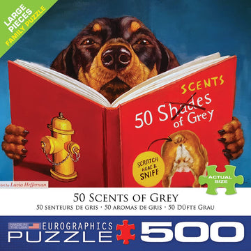Eurographics 8500-5451 50 Scents Of Grey By Lucia Heffernan 500 Piece Puzzle