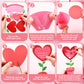 VioraWhite 36 Set Valentines Day Flower Pot Craft Kit Make Your Own Standing Flowers Heart Flowers Pot Crafts DIY Paper Flower