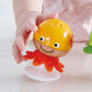 Hape Put-Stay Rattle Set | Three Sea Animal Suction Rattle Toys, Baby Educational Toy Set