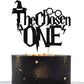 Itsyyboo The Chosen One Cake Topper, Wizard 1St Birthday Cake Decor, For Harry Theme Magic Party First Birthday Party Black Glit