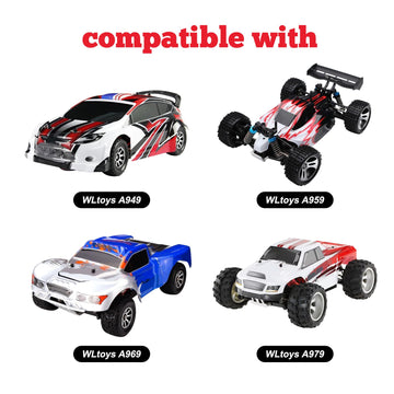 Hobbypark 1 Set Metal Diff Main Gear 38T & Motor Gear 17T for RC 1/18 WLtoys A949 A959 A949 A959 A969 A979 RC Car Buggy Upgrade