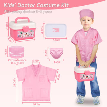 Gifts2U Dentist Kit for Kids, 42Pcs Doctor Kit for Toddlers, Educational Dentist Toys for Kids, Kids Dentist Playset, Dentist To