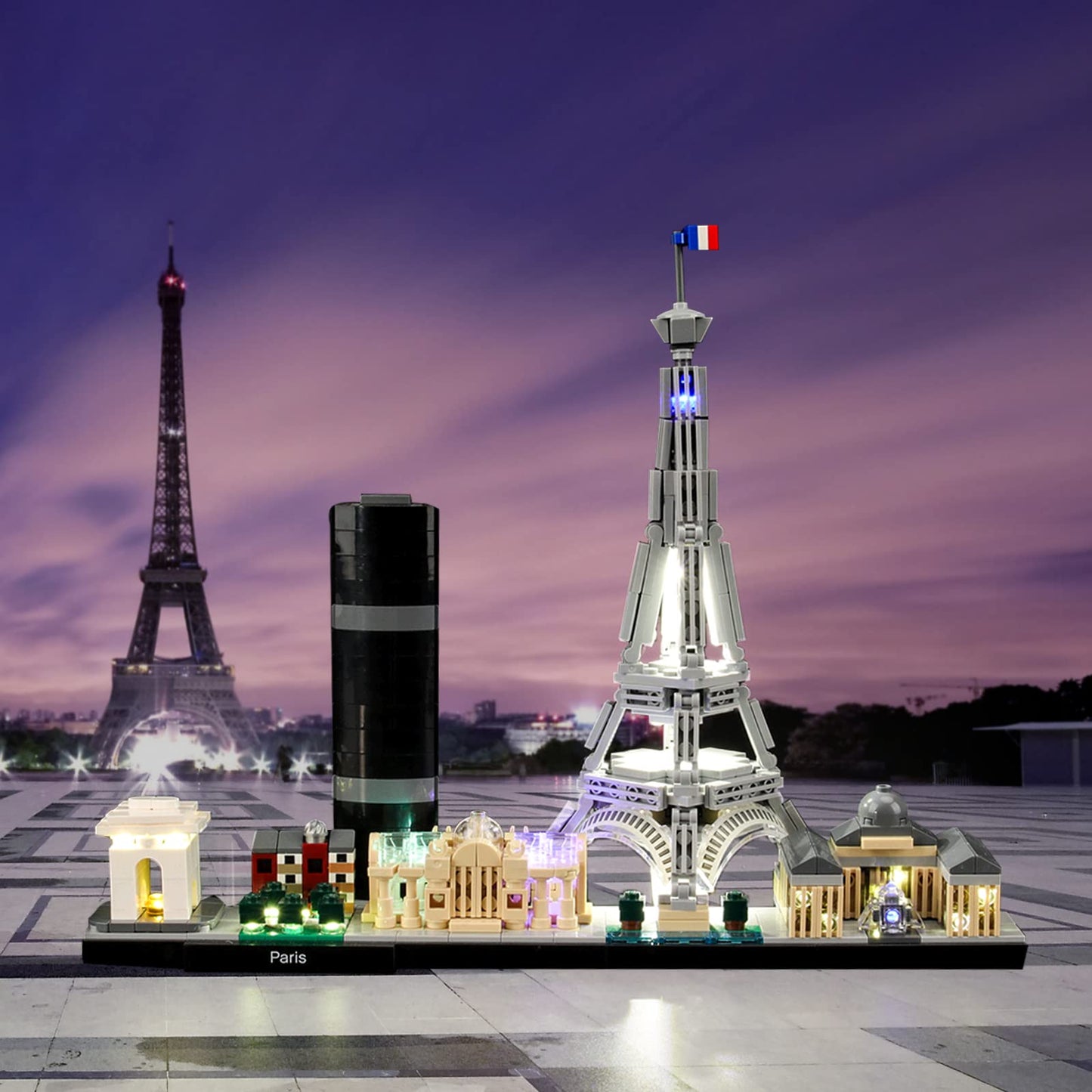 LIGHTAILING Light Set for (Architecture Paris) Building Blocks Model - Led Light kit Compatible with Lego 21044(NOT Included The