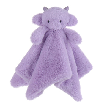 Apricot Lamb Soft Security Blanket for Babies, 13.8" Purple Dragon, Polyester Lovey for Boys & Girls