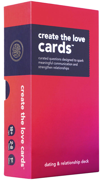 Create The Love Cards: Dating And Relationship Conversation Starters. This Couples Card Game Improves Date Night, Deepens Intima