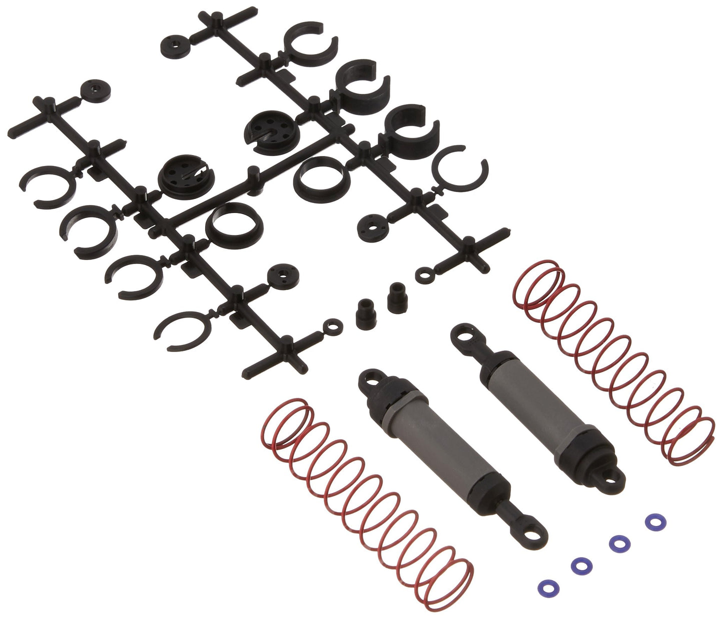 Traxxas 3762A Complete XX-Long Grey Ultra Shocks with Springs (pair)