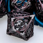 ARUOHHA Hollow DND Metal Dice Set Dungeons and Dragons Black Red D and D Dice, D+D RPG D&D Dice Role Playing Games Polyhedral Di