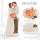 Kohehe Couple Gifts, Anniversary Couple Gift For Women, Wedding Engagement Gifts For Couple, 6.7' Couple Figurines Gift For Birthday Valentines Day Christmas(Couple-Figurine)