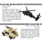 Apostrophe Games Military Building Block Set - 665 Pieces, Multi-color, Includes F-22 Raptor, M1 Abrams Tank, Black Hawk Helicopter, Humvee