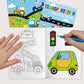 Kosiz 24 Pieces Transportation Coloring Books Traffic Theme DIY Art Drawing Book Party Favors Airplanes Vehicles and Ships Color