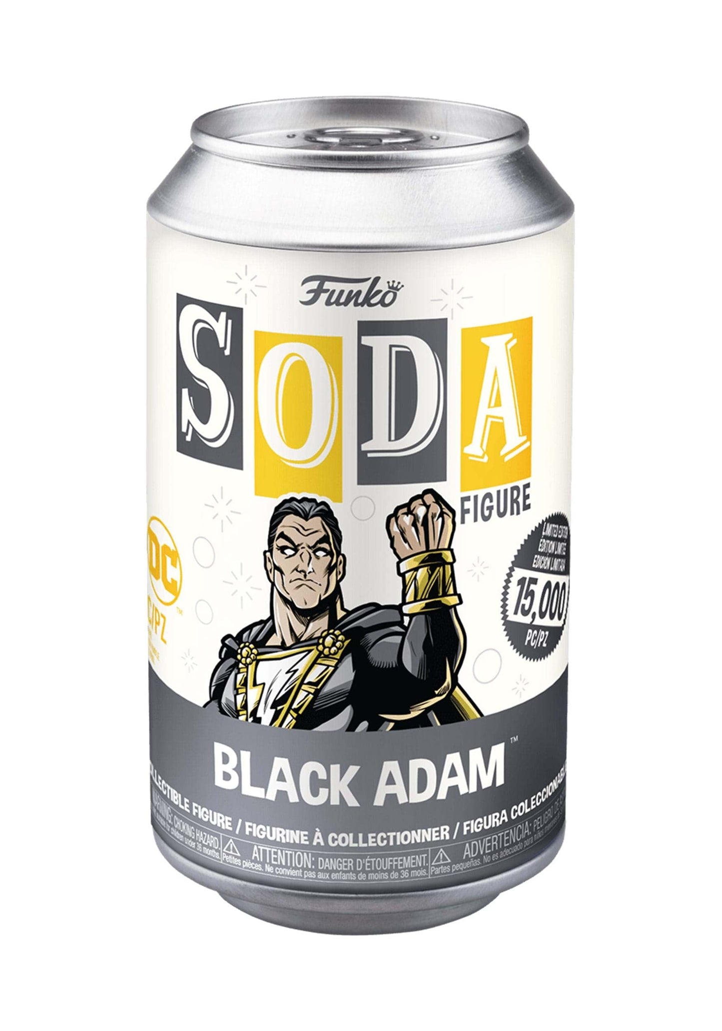Funko Soda: Dc Comics Black Adam 4.25' Figure In A Can