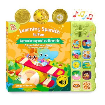 Go Go Spanish Musical Book Vol. 2: Bilingual Baby Books Spanish English, 8 Songs, Libros En Espaol Para Nios, Spanish Baby Books