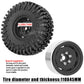 hopsupRC (4PCS) Aluminum 1.9 Beadlock Wheel Rims Heavy Duty for 1/10 Axial SCX10 SCX10 II SCX10 III TRX4 D90 90046.Wheels Rim 1.