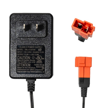 ToiCottage 12V Battery Charger for Ride On Toys - Electric Car Charging Socket Adapter with Square Plug