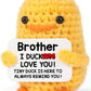 Mbl Funny Birthday Gifts For Brother - Handmade Small Cute Cool Crochet Duck Present For Big Little Bro Easter Graduation Stocki