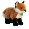 Aurora Realistic Miyoni Fox Stuffed Animal - Lifelike Detail - Cherished Companionship - Brown 10 Inches