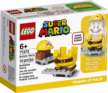 Lego Super Mario Builder Mario Power-Up Pack 71373 Building Kit, Fun Gift For Kids To Power Up The Mario Figure In The Adventures With Mario Starter Course (71360) Playset (10 Pieces)