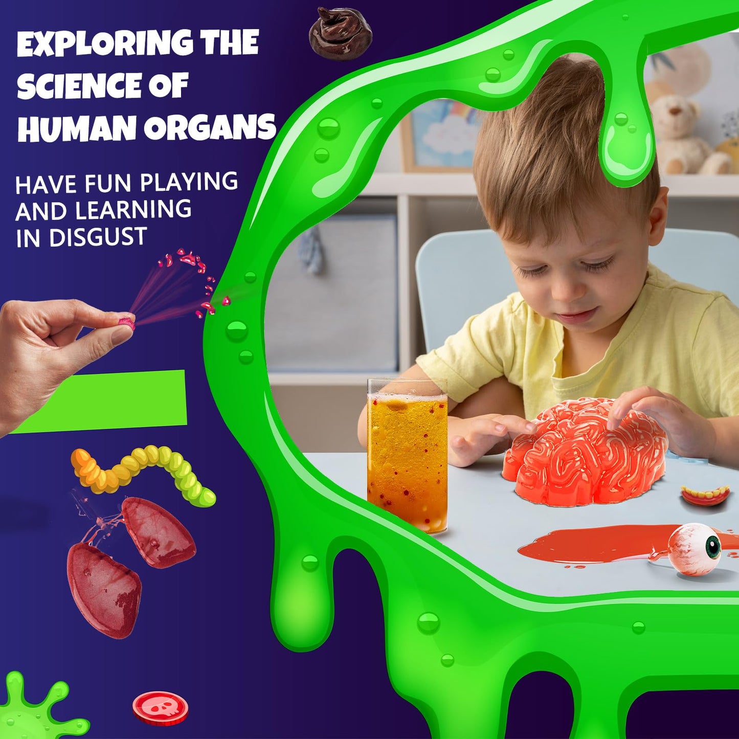 Greek Science Boys First Gross Science Kit For Kids Age 6-8 8-12, Science Slime Kit For Boy, Christmas Birthday Gift Ideas For B