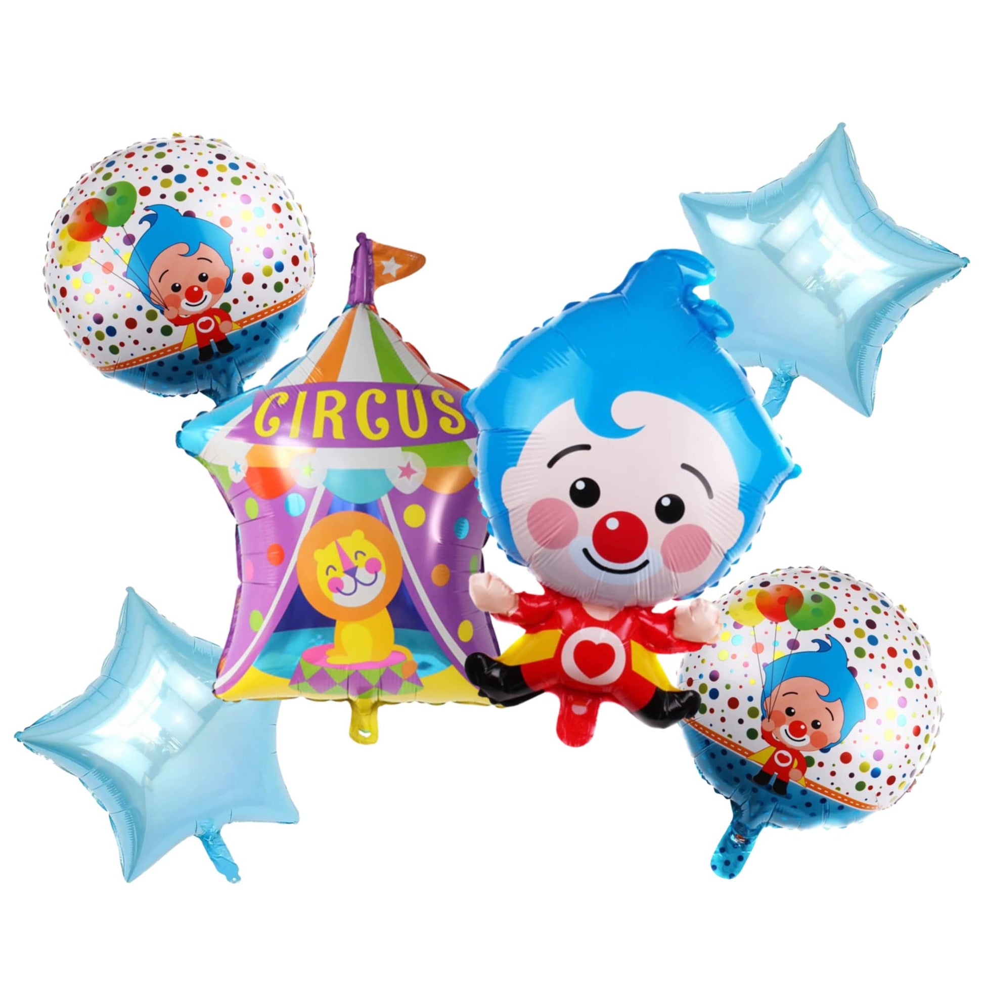 Atpata Funky Circus/Carnival Theme Party Foil Balloons For Birthday/Baby Shower/Theme Party Decoration (Circus Clown Set)