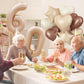 40 Inch Balloon 60, Nude Brown 60Th Birthday Giant Balloon Decor, Foil Cream Beige Apricot Tan Neutral Sand White Star Heart Bal