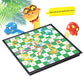 Travel Board Games Small Magnetic Snakes And Ladders Board Game 9.7 Inches Portable Folding Board