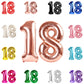 18 Balloon Number, Rose Gold Number 18Th Birthday Balloons 40 Inch, 18 Years Old Rose Gold Birthday Decorations For Boys Girls,