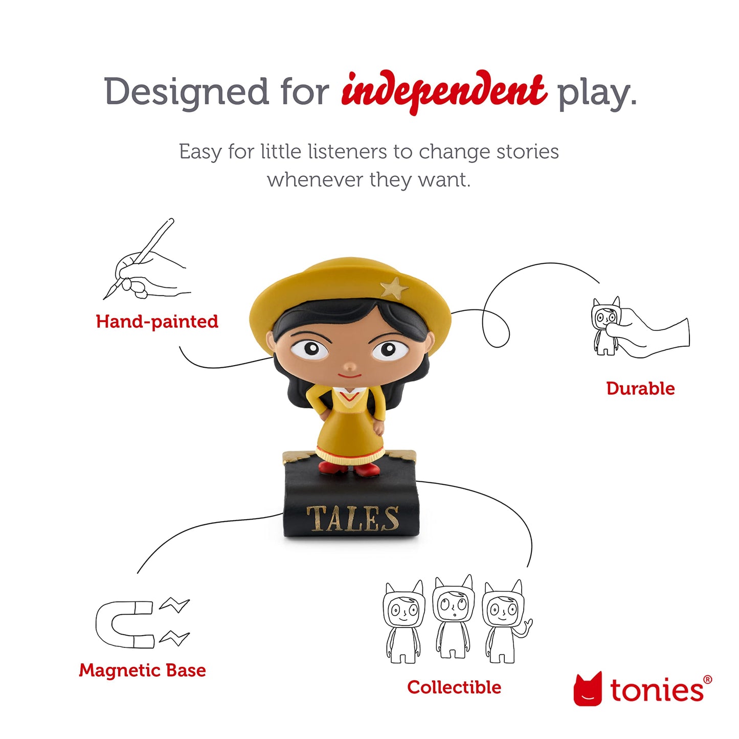 Tonies Favorite Tales: Eloise & Other Folktales Audio Toy Figurine, narrated by Celebrity Voices