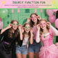 Kingdder 24 Pcs Witch Theme Party Favors Green and Pink Round Glasses Frame Bulk No Lenses Wizard Glasses for Birthday Halloween