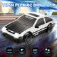 YUAN PLAN Remote Control Car RC Drift Car, 1/24 RC Car 2.4GHz 4WD RC Drift Racing Car High Speed RC Cars with Cool Lights, Recha