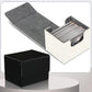Weewooday 2 Boxes Leather Deck Card Boxes Large Size Fit 100 Plus Sleeved Cards Deck Game Box For Collectible Cards Deck Playing