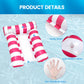 2 Pack Inflatable Pool Floats 4-In-1 Pool Hammock With Bottom Mesh 3 Tubes Inflatable Hammock For Adults,Portable Floating Chair