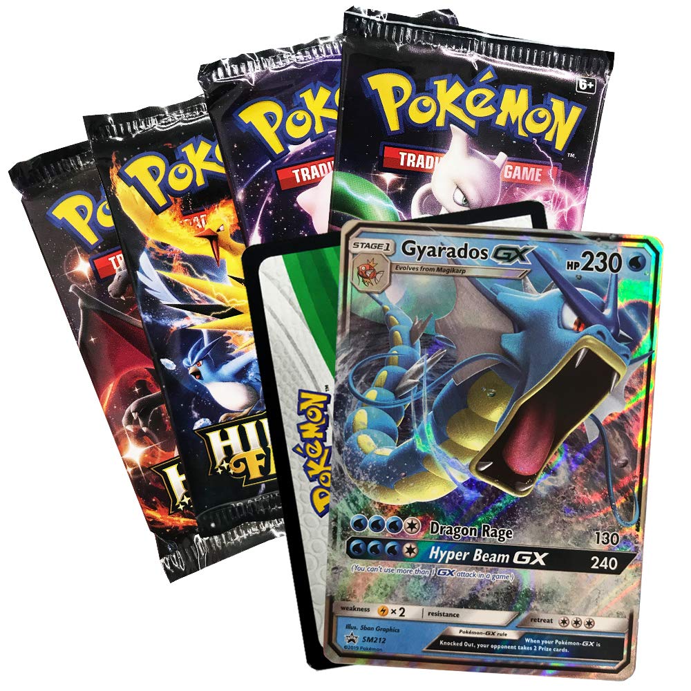 Pokemon TCG Gyarados-GX Collector's Tin - Sun & Moon Hidden Fates, Tin Material, Model 097712546810