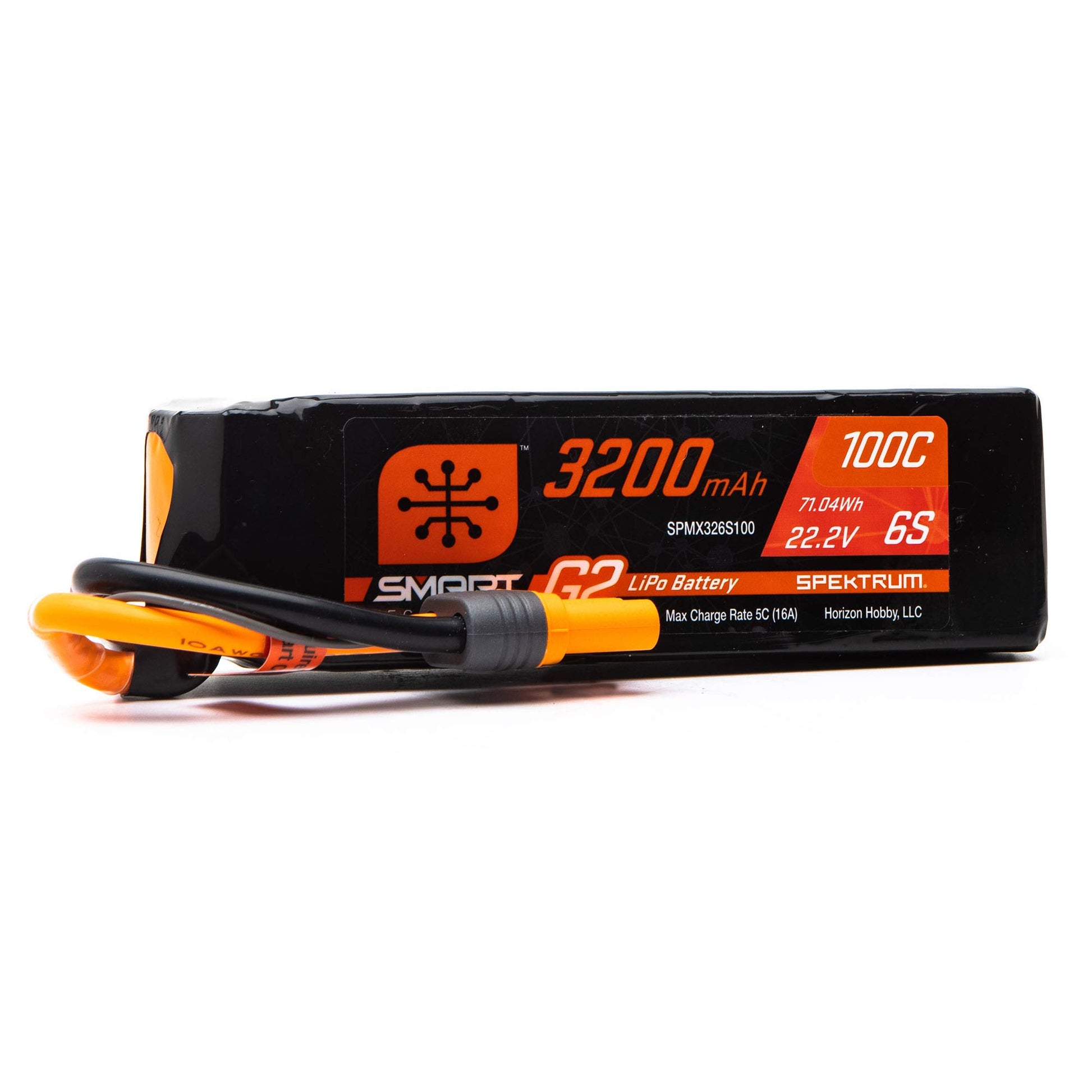 Spektrum 22.2V 3200mAh 6S 100C Smart G2 LiPo Battery: IC5, SPMX326S100, Multi