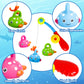 Fajiabao Baby Bath Toys For Kids Ages 1-3 Mold Free Water Toys No Hole Fishing Games Bathtub Toys For Toddler 2-4 Shower Toys Baby Gift For Boys Girls Age 1 2 3 4 5 6(Color Random)