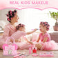 dadop Kids Non-Toxic Makeup Set for Girls 3-10, Personalized Purse, Fun Pretend Play - Large