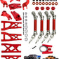 RCMYou Upgrades Part for 1/10 ARRMA Vorteks/Granite/Senton 4x4 3S Blx & Mega 550,Front Rear Drive Shaft,Arms,Steering Blocks Cas