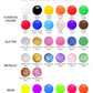 Fantastory Tempera Paint for Kids, 32 Colors (2 oz Each), Washable, Non-Toxic, Neon Finger Paints, Ideal for Sponge Painting and Gifts