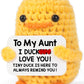 Mbl Funny Birthday Gifts For Aunt - To My Aunt, Handmade Crochet Small Cute Duck Doll For Aunt Auntie Birthday Mothers Day Chris