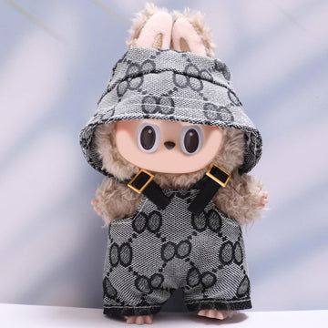 Clothes Set for 17cm Dolls Lobuboo Fashion Clothes Accessories, Outfit Suitable for 6.69inch (17cm) Doll Soft Cotton Clothing Re