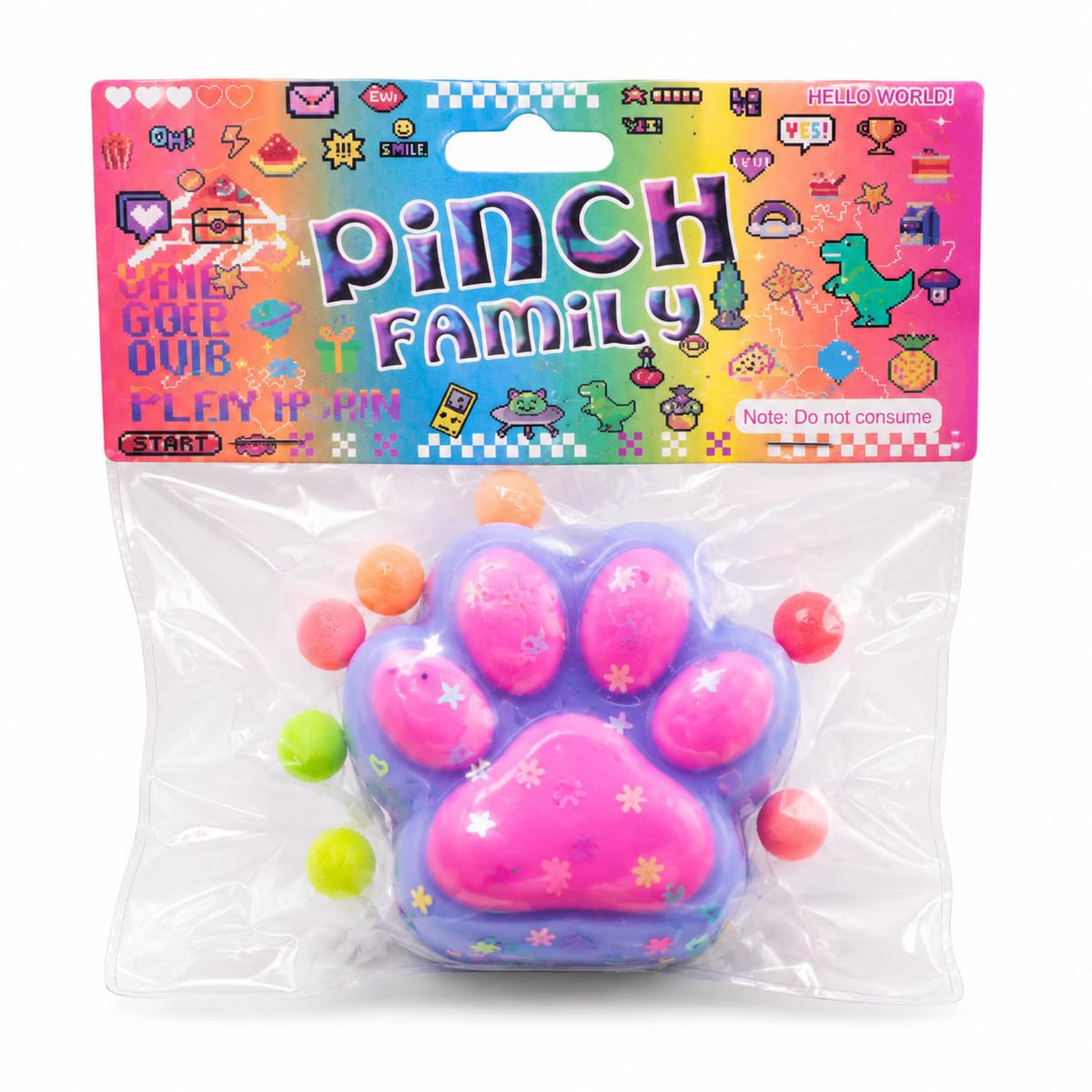 Savvy Bucket || Cute Paw Squishy Toy with Beads  Soft Sensory Squeeze Toy for Kids & Adults | AntiStress Fidget Toy | Anxiety 