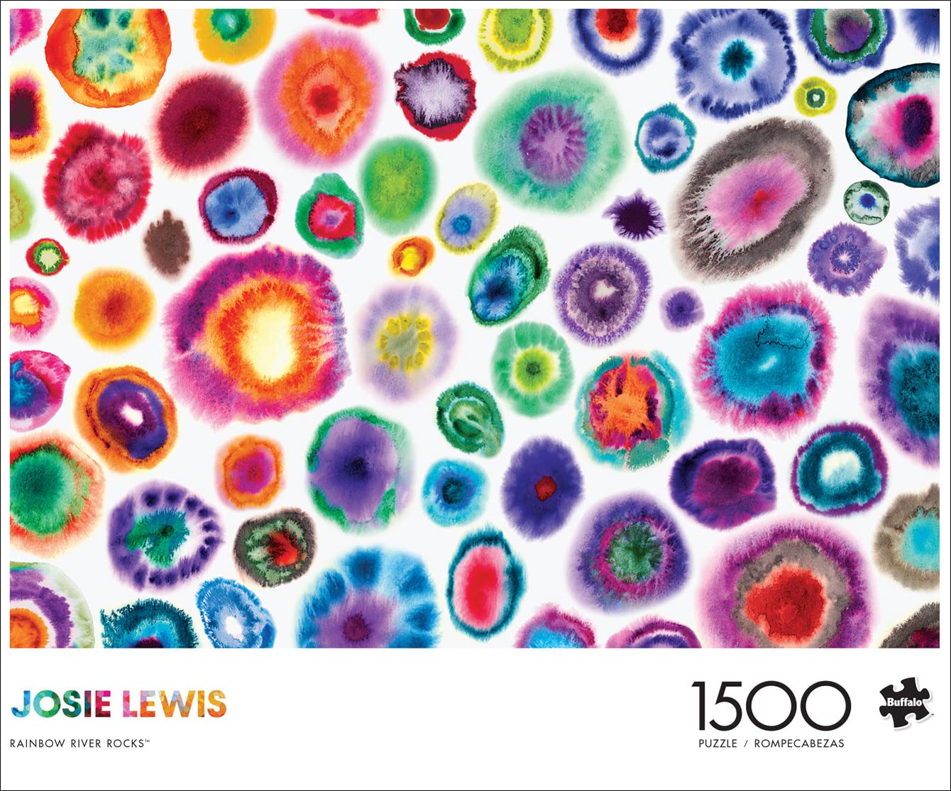 Buffalo Games - Josie Lewis - Josie Lewis: Rainbow River Rocks - 1500 Piece Jigsaw Puzzle For Adults -Challenging Puzzle Perfect For Game Nights - Finished Size Is 38.50 X 26.50